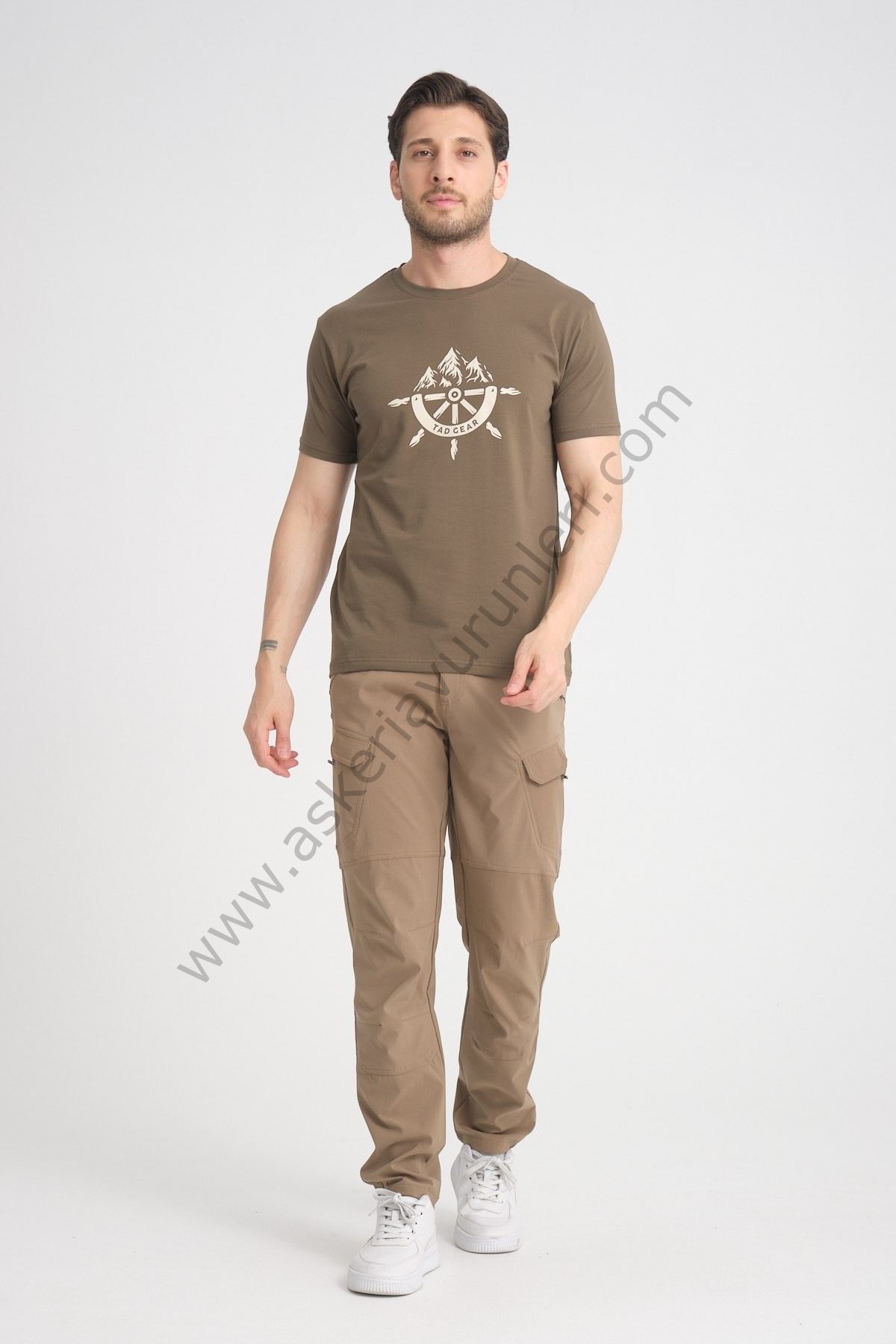 Tad Gear Tactical Series %95 Pamuk Penye Haki Tişört