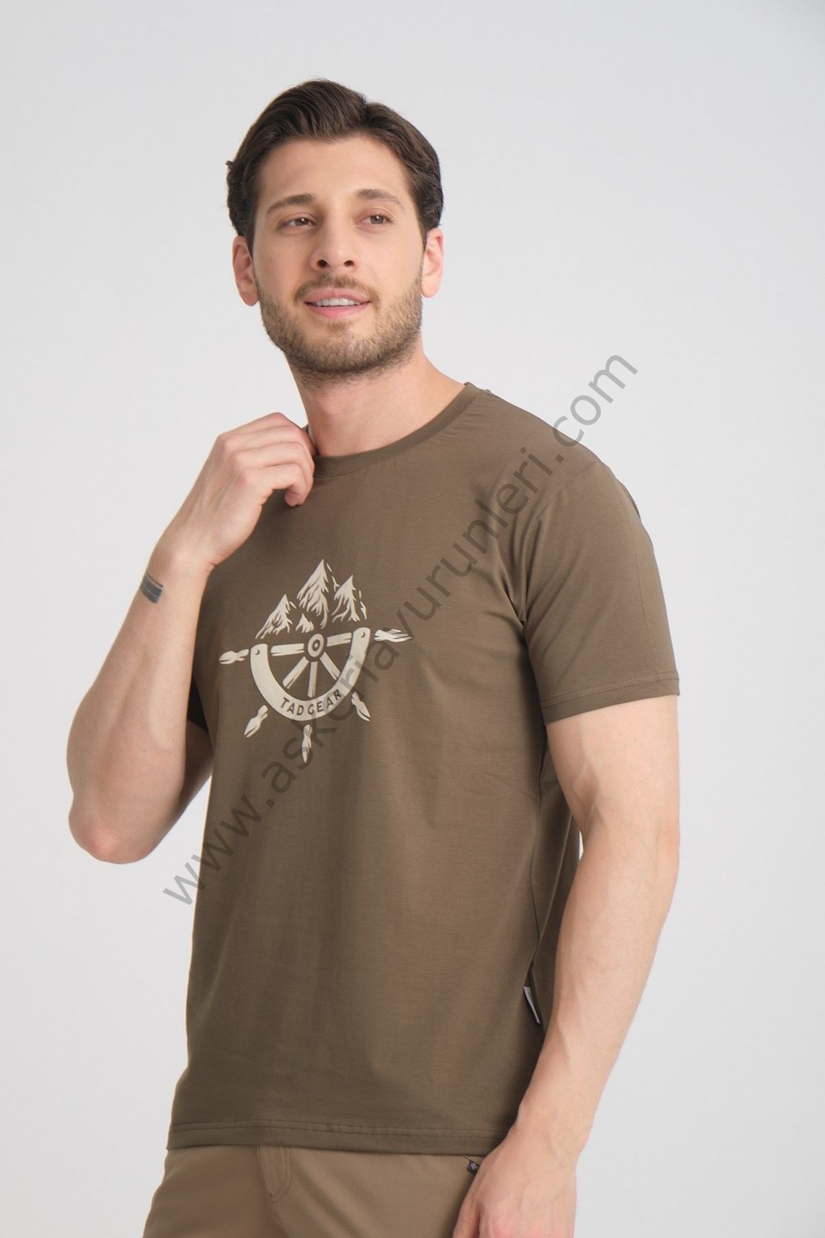 Tad Gear Tactical Series %95 Pamuk Penye Haki Tişört