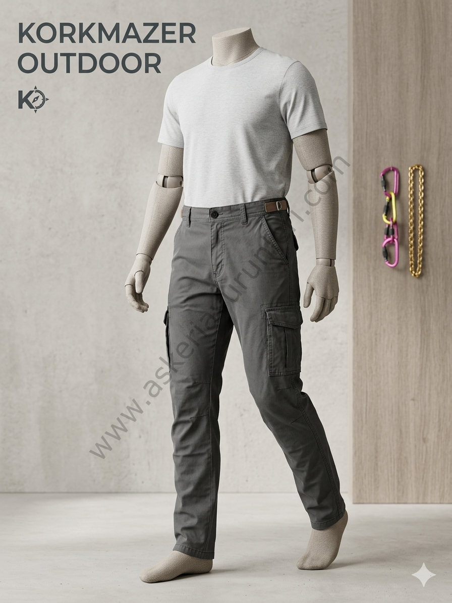 CEPLİ , LİKRALI KETEN KARGO PANTOLON, BLAKZİ PANTOLON