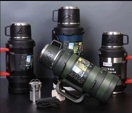 Safe Paslanmaz Çelik 3.2 Litre Termos 48 Saat Sıcak Soğuk Tutma