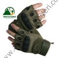 Tactical Kesik Parmak Eldiven Yeşil