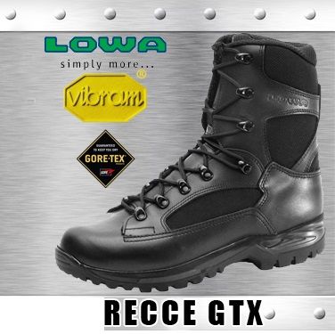 LOWA RECCE GTX BLACK BOT - LOWA RECCE GTX BLACK BOT - LOWA