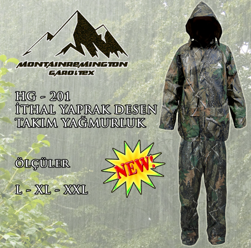 YAPRAK DESENLİ TAKIM YAĞMURLUK