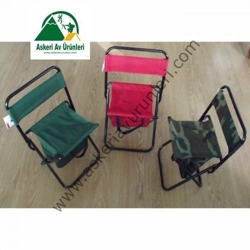 Portatif Katlanır Çantalı Askeri Tabure