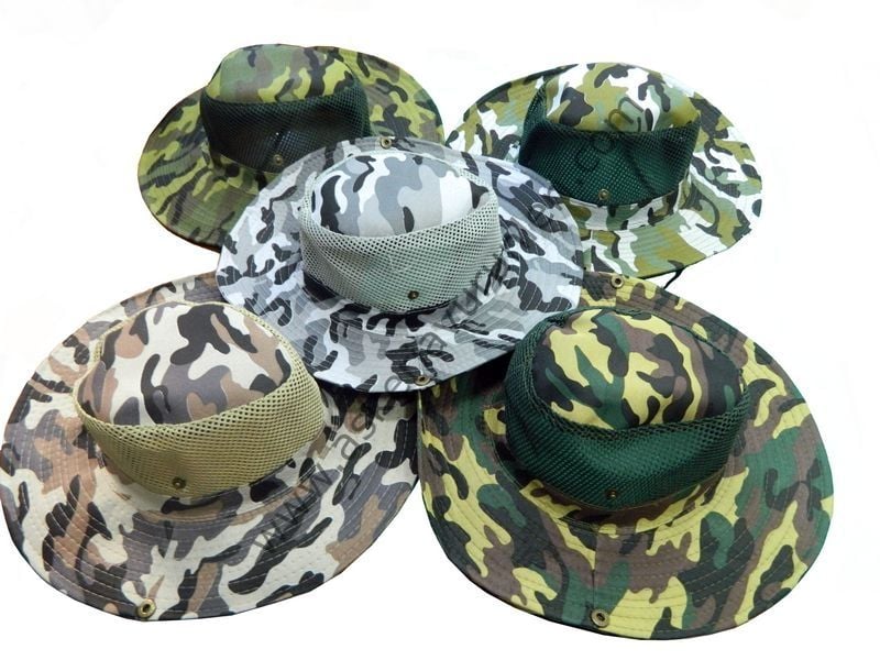 Kamuflaj Fileli Fotür Şapka