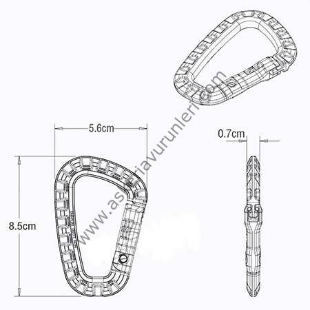 Plastik Taktikal Karabina Çöl Rengi