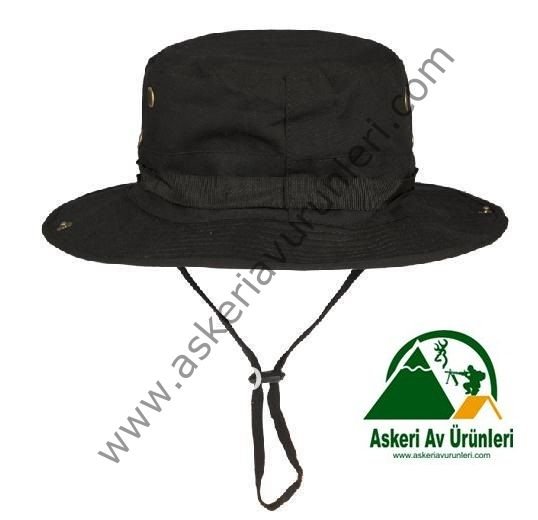 Military Boonie Jungle Black Hat