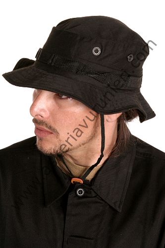 Military Boonie Jungle Black Hat